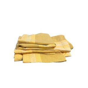 Crate & Barrel Gustavian Napkin Set Yellow